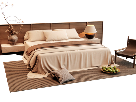 Middle Style Double Bed