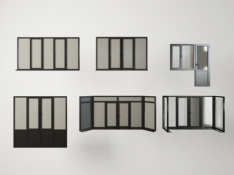 Modern windows Casement windows Floor-to-ceiling windows Plastic steel windows