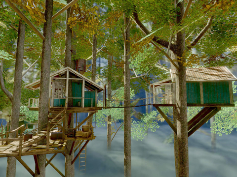 Modern Tree House Forest Tree House