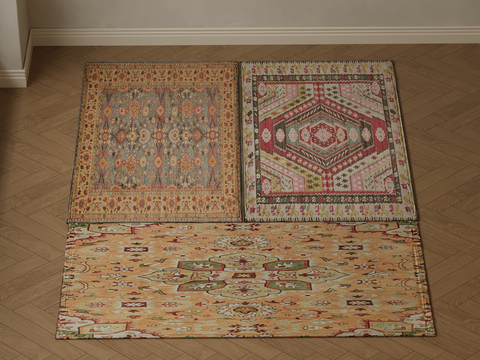 European carpet square blanket