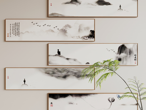 New Chinese Zen Hanging Painting Ink Painting Decorative Painting