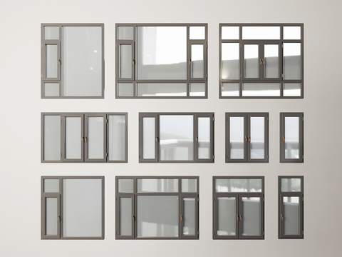 Modern windows Casement windows Floor-to-ceiling windows Plastic steel windows