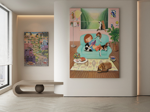 oil painting cartoon painting decorative painting