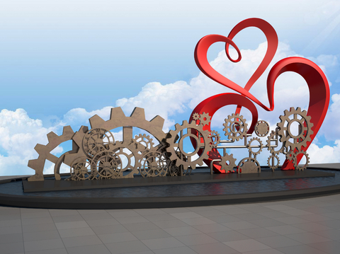 Love Gear Sculpture City Sculpture