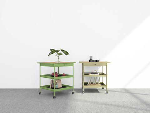 Modern trolley side table corner table table