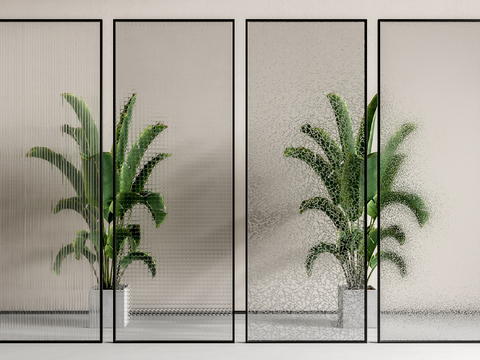 Modern glass partition glass screen