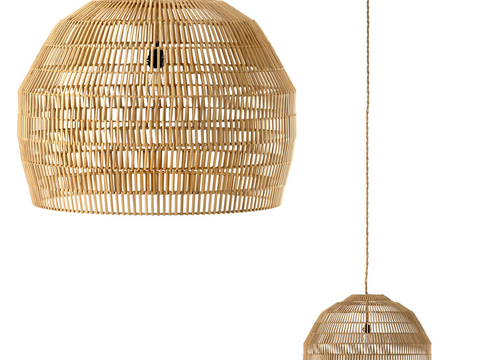 Couleur rattan chandelier