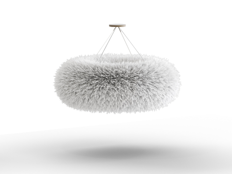 Cloud chandelier feather chandelier