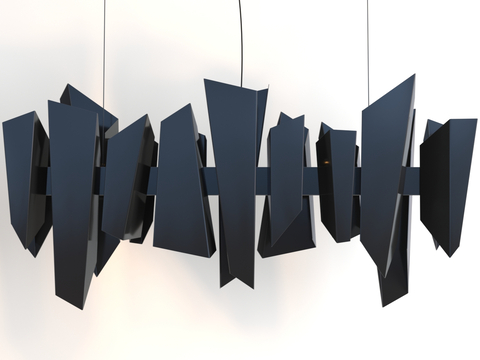 geometric chandelier art chandelier