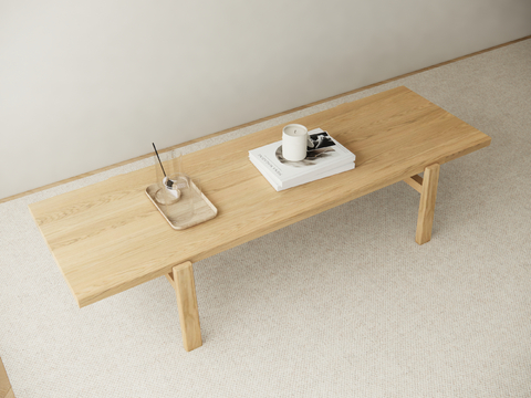 Log Style Coffee Table Long Coffee Table