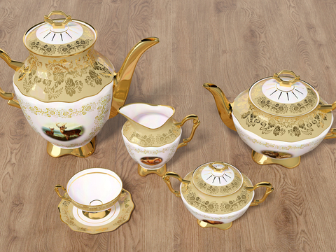 European-style Tea Set Teacup Teapot