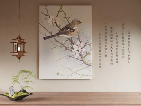 New Chinese Flower and Bird Painting Art Painting Decorative Painting