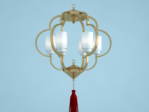 Neo-Chinese Style Small Chandelier Bedside Small Chandelier