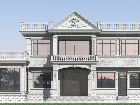 European-style single-family villa appearance