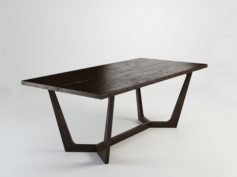 New Chinese Dining Table Long Table Wooden Table