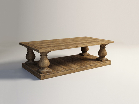 American solid wood coffee table