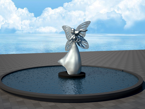 Little Angel Sculpture Landscape Sculpture