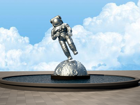 Astronaut Sculpture Landscape Sculpture