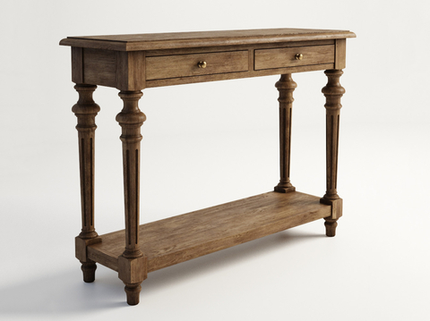 American Style Entrance Table End View Desk