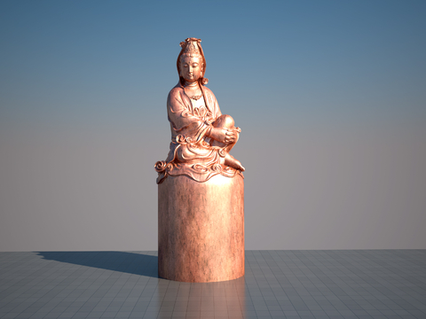 Sitting Guanyin Sculpture