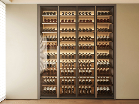 Modern Glass Wine Cabinet