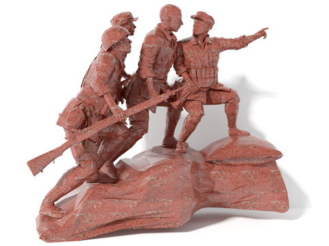 Red Army Sculpture Statue Figure Sculpture