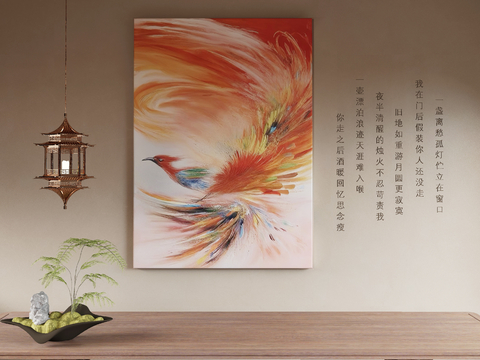 New Chinese Decorative Painting Oil Painting Hanging Painting