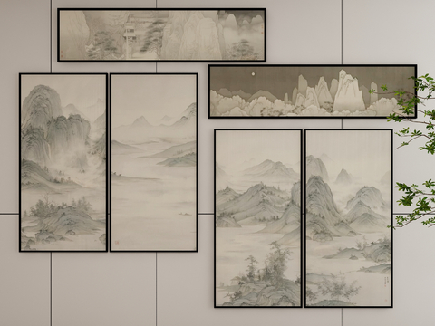 New Chinese Ink Painting Landscape Painting Decorative Painting