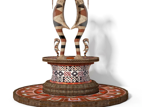 Middle East Arab Wood Carving Crafts Sculpture