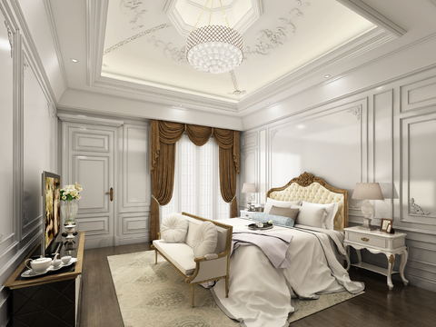 European-style master bedroom