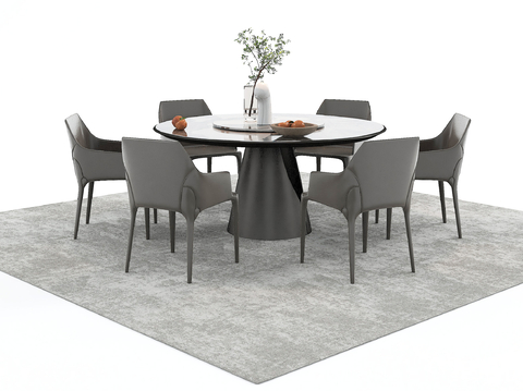 Modern Dining Table and Chair Round Dining Table