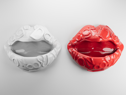 Modern Red Lip Wall Jewelry Lip Wall Decoration