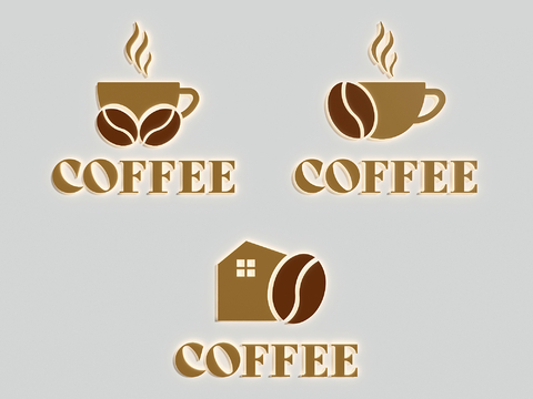 Modern coffee shop logo