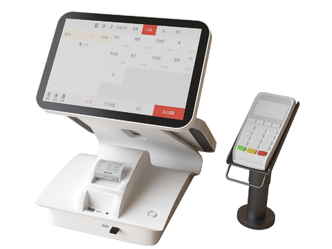 Cash register scanning machine