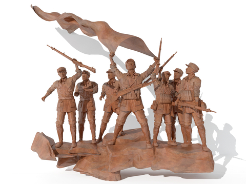 Revolutionary Sculpture Red Army Sculpture Figure Sculpture