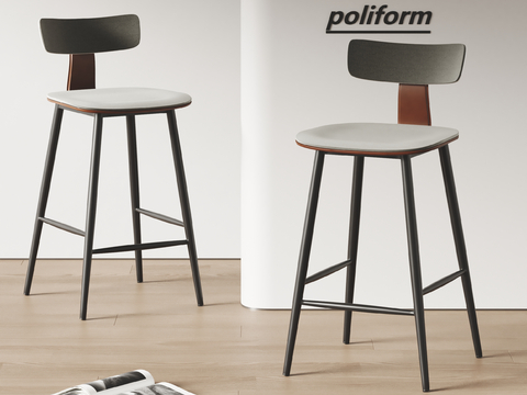 poliform Italian Bar Chair Bar Stool High Stool