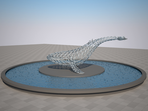 Woven Whale Sculpture