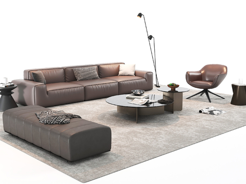 Modern Sectional Sofa Leather Sofa