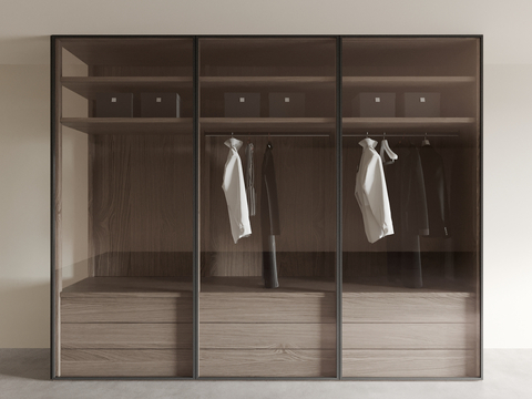 Glass Wardrobe Closet