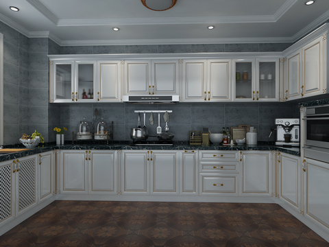 European-style classical kitchen