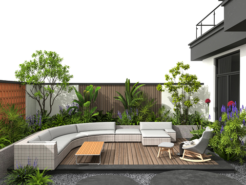 Modern Courtyard Garden