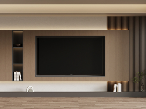 Italian minimalist TV cabinet TV Wall