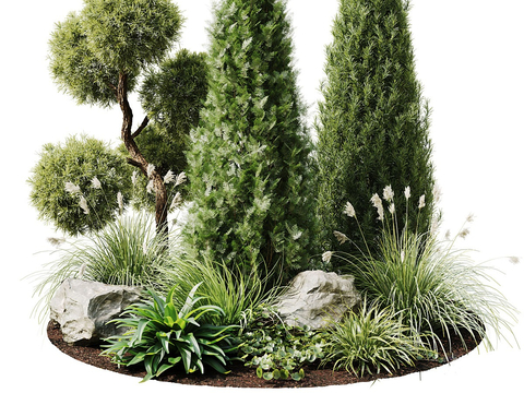 Plant pile green planting landscape tree