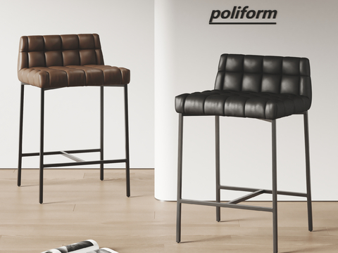 poliform Italian Bar Chair Bar Stool High Stool