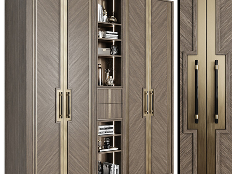 Affordable Luxury Style Wardrobe Decorative Cabinet