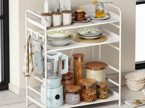 Kitchen storage rack for seasonings bottle