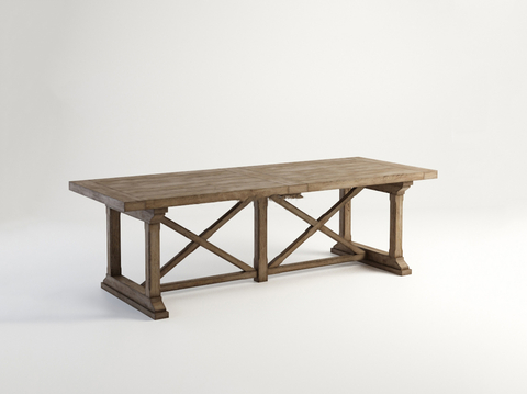 American dining table solid wood dining table