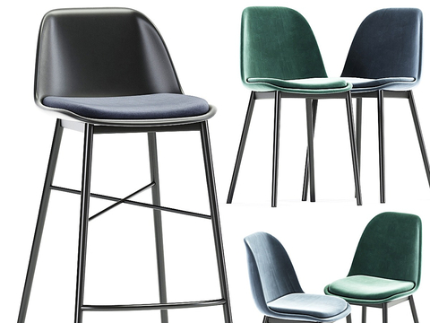 Italian Minimalist Bar Stool Bar Chair