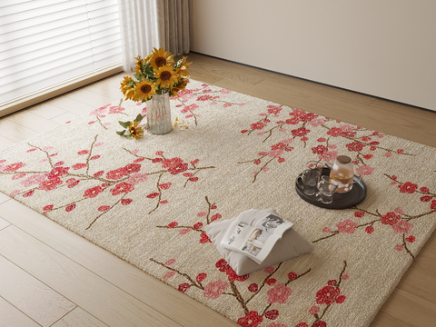 Neo-Chinese Style Carpet Plum Blossom Carpet