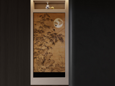 Chinese Zen Hanging Painting Ancient Painting Decorative Painting